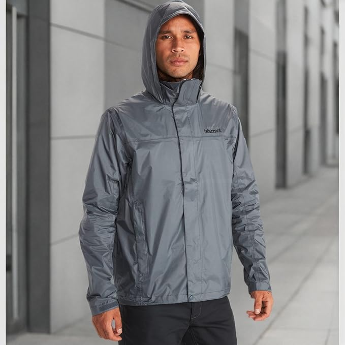 MARMOT Men's Precip Eco Waterproof Rain Jacket - 100% Recycled, Breathable, Lightweight, Packable Raincoat
