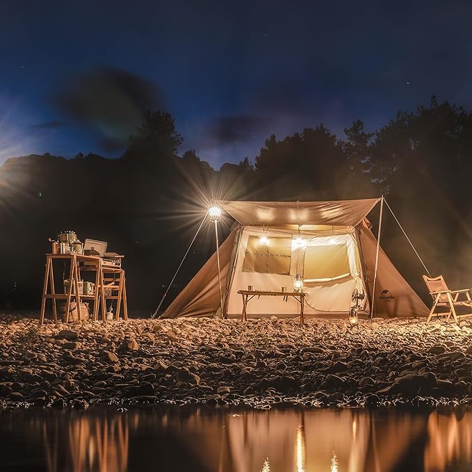 Naturehike Village Camping Tent,4/6/8 Person Tents for Camping, 60S Easy Setup Instant Tent for Family Camping, Car Camping