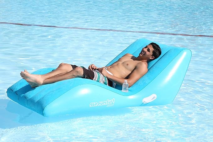 Airhead SUN COMFORT COOL SUEDE Zero Gravity Lounge, Sapphire