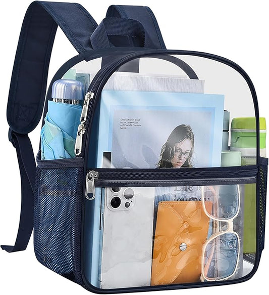USPECLARE Clear Backpack for Stadium Approved 12×6×12, Water proof Clear Bag for Stadium Events and Concert Work Sport Event