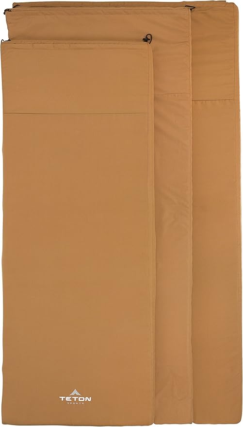 TETON Sports Canvas Camp Pad, Sleeping Pad for Car Camping, Brown