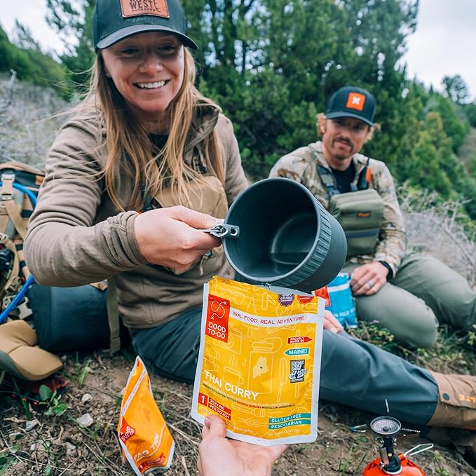 GOOD TO-GO Thai Curry | Camping Food, Backpacking Food | Just Add Water Meals, Backpacking Meals | Dehydrated Meals Taste Better Than Freeze Dried Meals