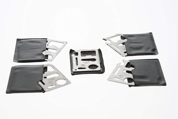 SE 11-Function Stainless Steel Survival Pocket Tools (Pack of 5) - MT908-5