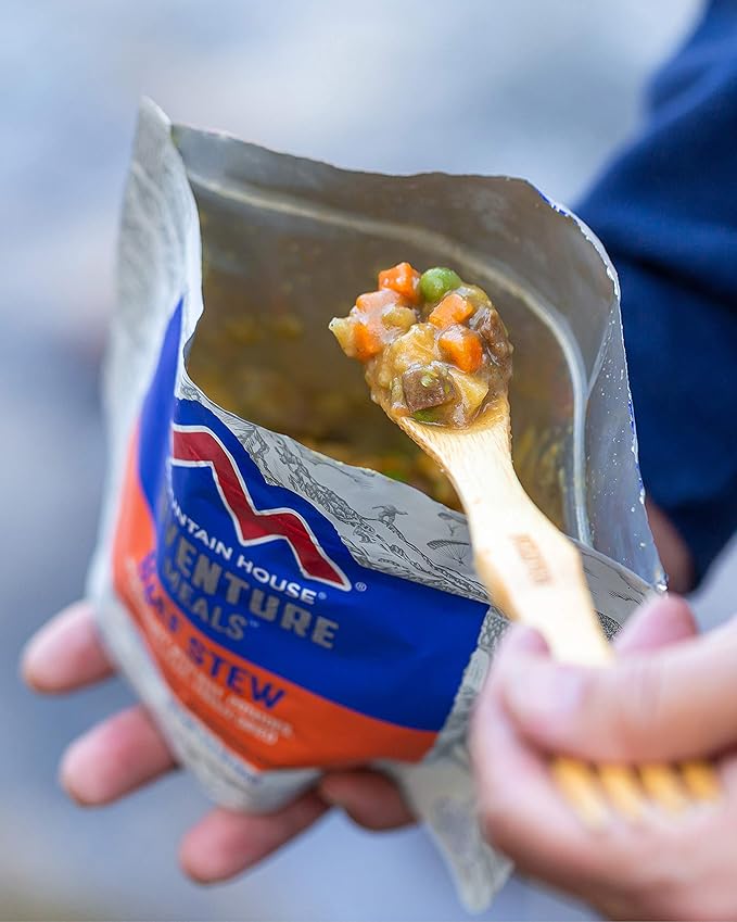 Mountain House Pad Thai with Chicken | Freeze Dried Backpacking & Camping Food |2 Servings | Gluten-Free & Beef Stew | Freeze Dried Backpacking & Camping Food | 2 Servings | Gluten-Free