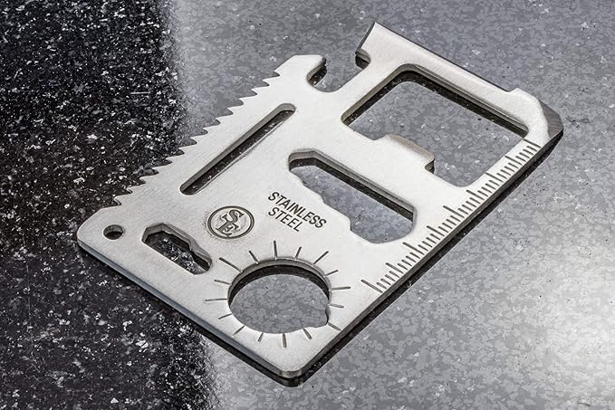 SE 11-Function Stainless Steel Survival Pocket Tools (Pack of 5) - MT908-5