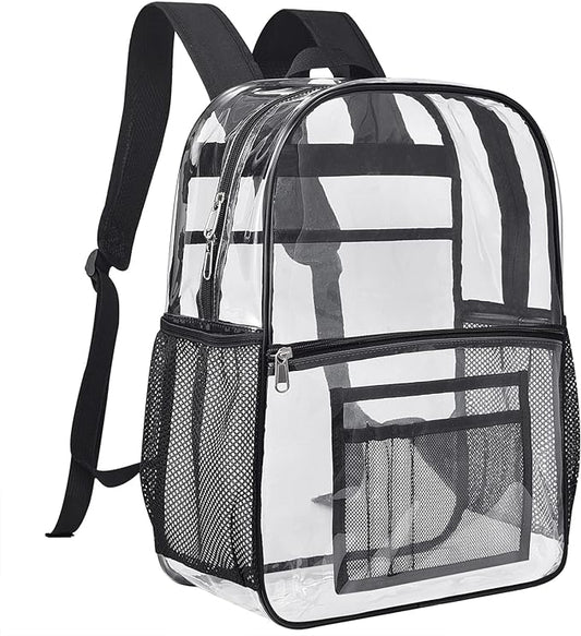 USPECLARE Clear Backpack for Stadium Approved 12×6×12, Water proof Clear Bag for Stadium Events and Concert Work Sport Event
