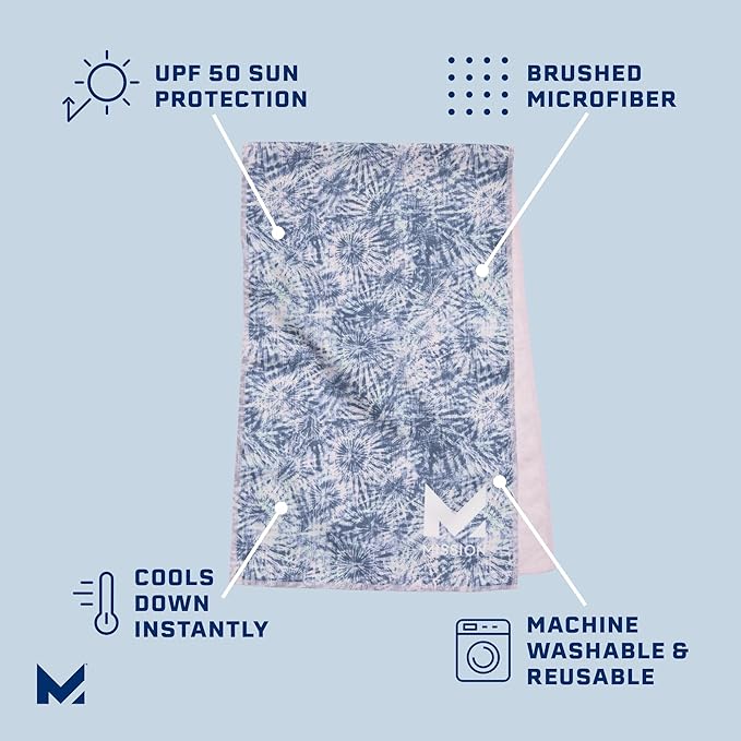 MISSION Original Cooling Towel, Twist & Shout Honeydew - Soft, Durable Microfiber - Cools Up to 2 Hours - UPF 50 Sun Protection - Machine Washable