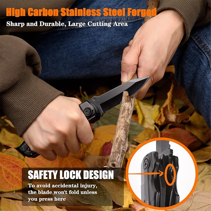 Gifts for Men Husband Boyfriend, Multitool Pocket Knife Gifts for Him, Stocking Stuffers for Men, I Love You Gifts for Christmas Valentines Day Anniversary, Cool Gadgets for Camping Fishing Cycling