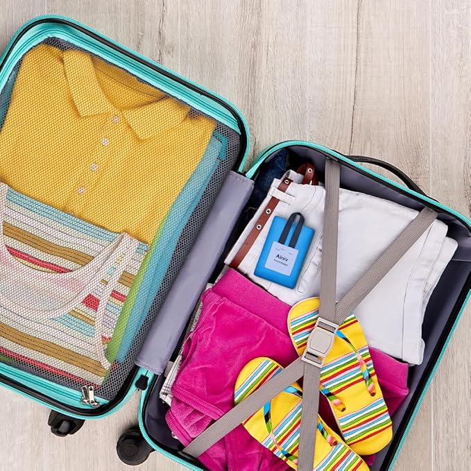 Ainiv Picnic Blanket, Mini Pocket Beach Mat 27.5 x 43.3IN (1-2 People) Foldable, Lightweight Waterproof Sand Free, Foldable Thin Ground Sheet for Outdoor Camping Hiking Travel - with Hand Strap