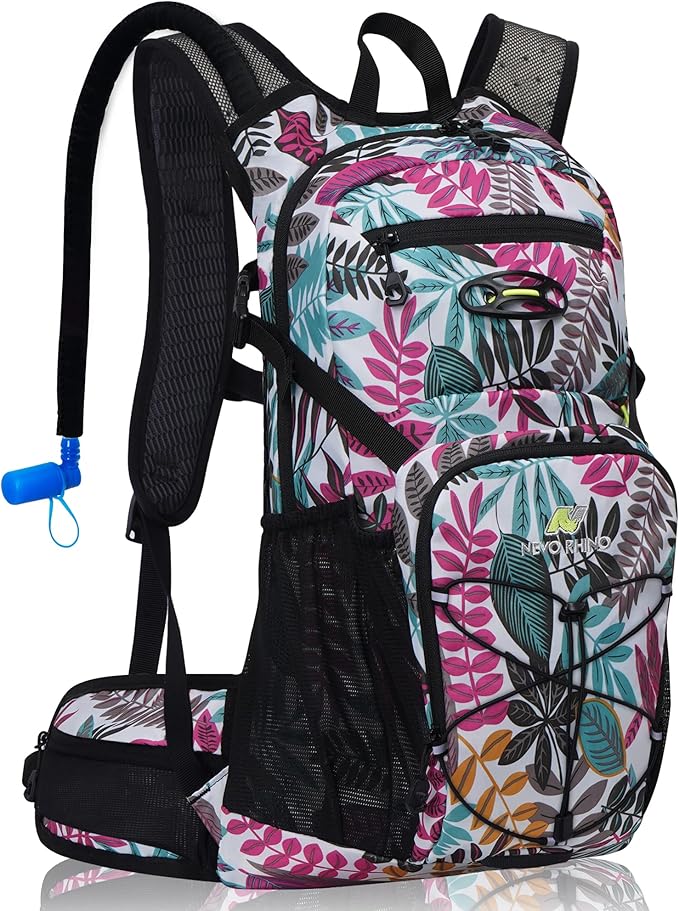 N NEVO RHINO Hydration Backpack, Hydration Pack Hydropack, Water Backpack Insulated Hiking Backpack with 3L Water Bladder for Hiking