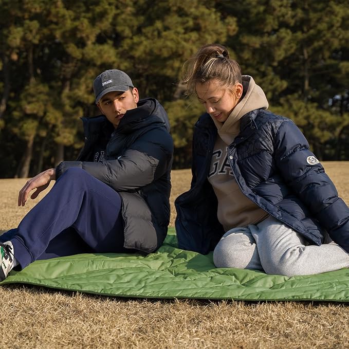 Puffy Blanket - Extra Light and Fluffy Warm Camping Blanket, Perfect for Camping and Backpacking, Compact, Insulated, Packable, Down - Alternative Camp Blankets for Outdoor & Indoor