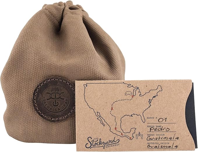 Camping Stove Tank Bag Handmade from Waxed Canvas - Fatigue
