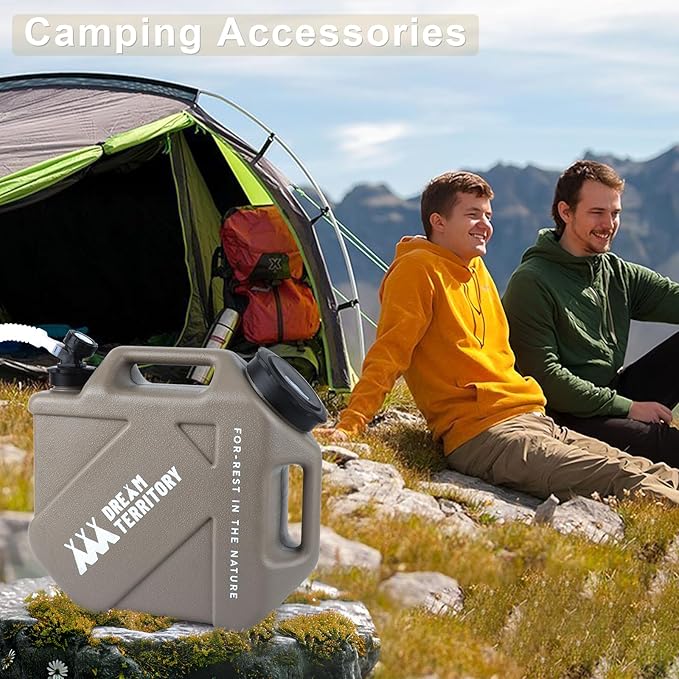 2.6Gallon (10L) Water Jug,camping gear,Water Tank,BPA Free Water Jug, Multifunction Water Storage Containers for Camping Outdoor Hiking,Emergency Stroage