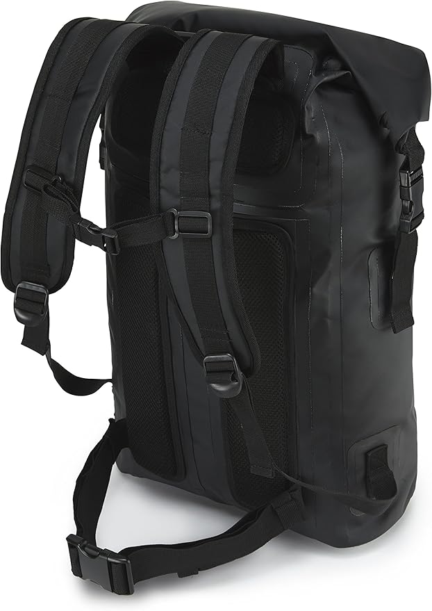 JDC Motorcycle Rucksack 100% Waterproof Dry Bag 30L - REFLECTOR - Black