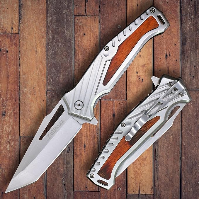 Pocket Knife - EDC, Tactical Knife with Clip, Folding Knife for Camping Hiking, Spring Assisted Knife, Survival Knife for Emergency Rescue Situations, Home Improvements, Gifts for Men & Women