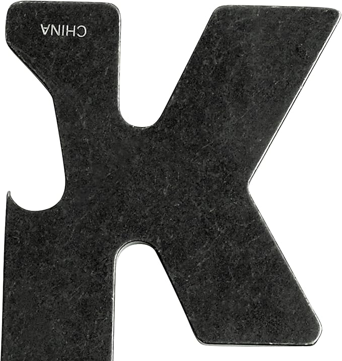 Kershaw K-TOOL Multi-Function Key Ring Tool (KTOOL); 2-Inch High-Performance 3Cr13 Stainless Steel Construction with BlackWash Finish, Bottle Opener, Flathead Screwdriver, and Lanyard Hole, 0.7 OZ