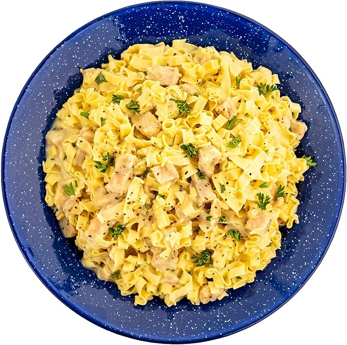 Mountain House Fettuccine Alfredo with Chicken | Freeze Dried Backpacking & Camping Food | 2-Servings