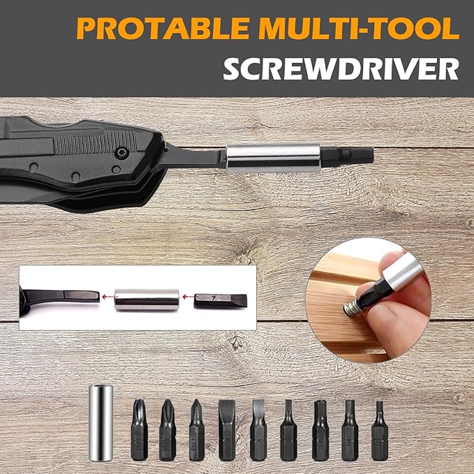 Gifts for Dad Men Him,Pocket Knife Multitool with Safety Locking Handy 12 in 1 Multi Tool with Pliers Knife Bottle Opener 9 in 1 Screwdriver Perfect for Outdoor Camping, Gardening,Home DIY Use