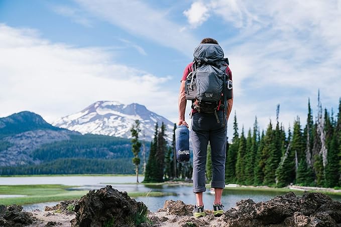 Rumpl The Down Blanket | Outdoor Down Camping Blanket for Traveling, Picnics, Beach Trips, Concerts | Deepwater, 2-Person