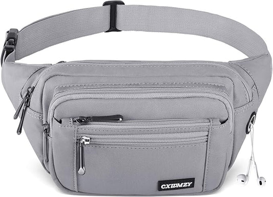 CXWMZY Fanny Packs For Women & Men Waist Pack Hip Bum Bag with Multi-Pockets Large Capacity Waterproof Casual Bum Bag for Disney Traveling Casual Cycling Running Hiking