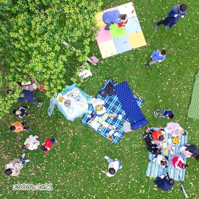 ZOOOBELIVES Ultralight Sleeping Pad with Built-in Pillow, Inflatable Camping Mattress for Backpacking, Traveling and Hiking, Compact and Portable Camp Mat