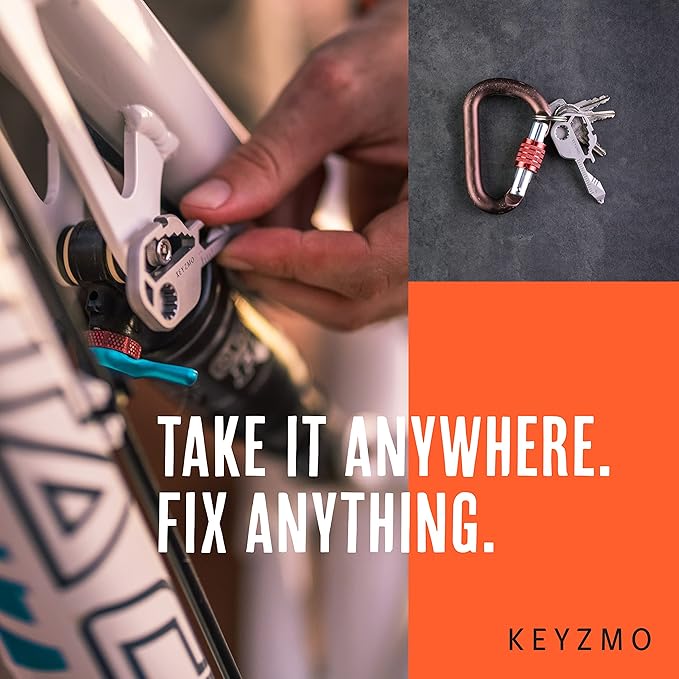 Key Shaped Pocket MultiTool, Small 16-in-1 Ultimate Utility Kit, Made with Lightweight Stainless Steel, TSA Compliant