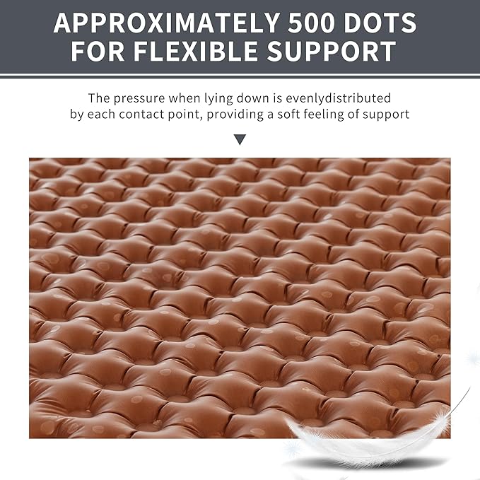 Naturehike 0.97LB Ultralight Self Inflating Sleeping Pad, Patchworkable Sleeping Mat with 5.8 R-Value for Camping, Hiking, Climbing with Inflatable Bag, Grey Mummy