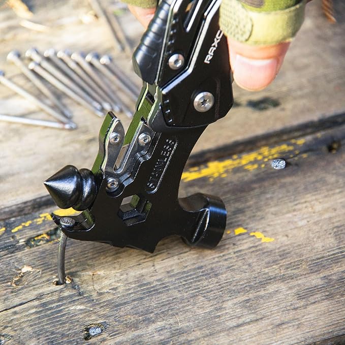 RAXCO Hammer Multitool,17-in-1 Multi-Tools Mini Hammer, Father Day Husband Boyfriend Multitool Gift for Men(6.41×2.83×1inch)