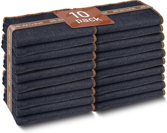 JMR Wool Camping Blanket - Warm Heavy Car Blanket & Camp Quilt - Survival Emergency Blanket for Sleeping Outdoors - Multi-Use Wool Blanket for Camping, Car & Home - 80% Wool, Navy, 66X90, Case of 10