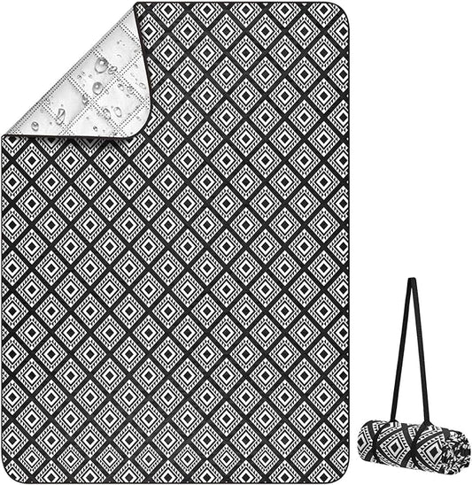 ICOSY Large Picnic Outdoor Blankets, 78" x 59" Beach Camping Blanket Waterproof Sandproof Picnic Camping Mat Camping Gear Essentials
