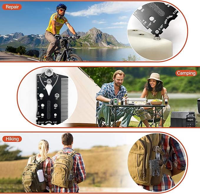 Funny Multitools Gadgets Men Gifts - Creative Suit Style 18 in 1 Small Tools for Dad Husband, Christmas Stocking Stuffer Gift Idea Boyfriend Son, Unique Gift for Birthday, Fathers Day, Valentines Day