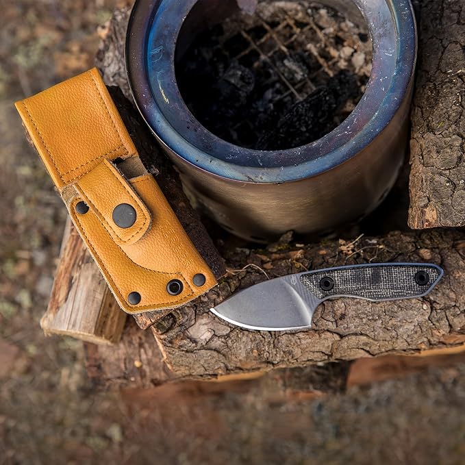 Gerber Gear Stowe Pocket Knife and Sheath - 2.5" Fixed Blade - EDC Gear and Equipment - Micarta