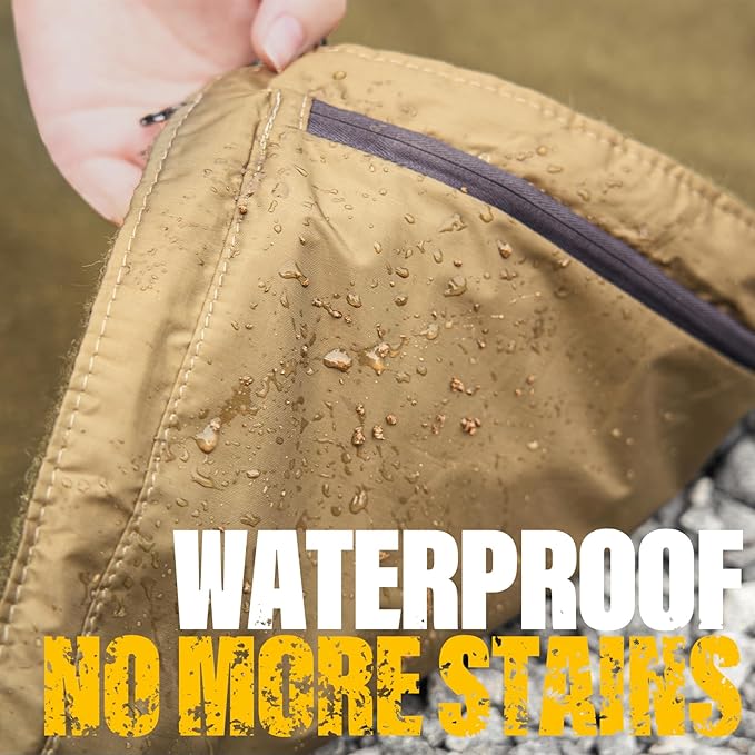 Large Outdoor Waterproof Blanket with Wool - 79" x 59", Extra Thick 300 GSM Fleece, Warm, Wearable, Washable, Portable Stadium Blankets for Camping Picnic, Beach, Sporting Events, Pet, Car