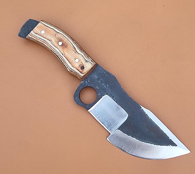 Handmad High Carbon Steel Hunting Tracker Knife Overall 10 Inches With Olive Wood Handle
