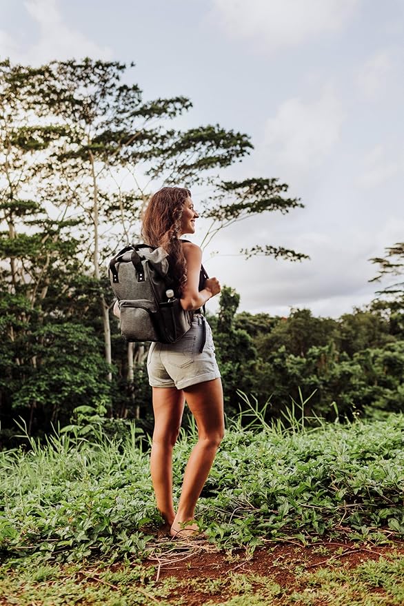 ONIVA - a Picnic Time Brand Roll-Top Cooler Backpack - Hiking Backpack - Soft Cooler Bag