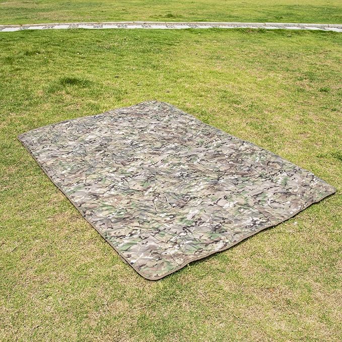 Military Poncho Liner 55”x 79” Camping Blanket Woobie Compact Waterproof for Travel Stadium Outdoor Camping