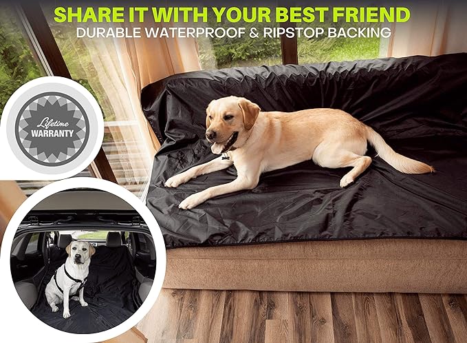 SUITEDNOMAD Large Waterproof Outdoor Stadium Blanket, Windproof and Warm Double Sided Fleece Throw, Great for Cold Weather Camping,Picnic,Sports,Festivals,Dogs