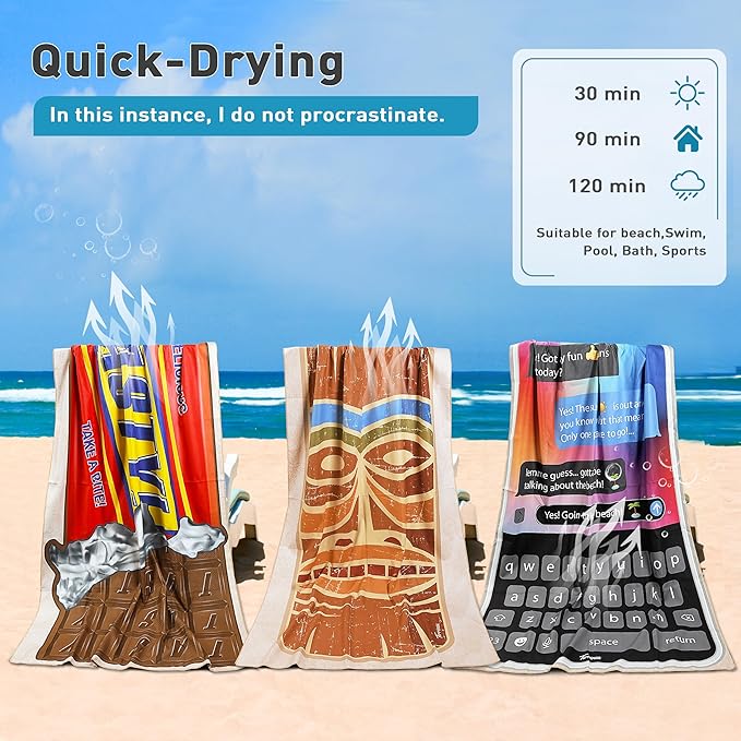 Solaris Microfiber Phone Pattern Beach Mat, 40”x71” Personalized Beach Mat for Adult Women, Sand-Resistant, Quick-Dry Soft Lightweight Compact Pool Mat, Ideal Travel Beach Gifts