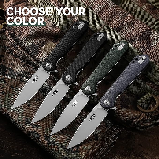 GANZO Firebird FH41 Pocket Folding Knife D2 Steel Blade G10 Handle Hunting Outdoor EDC Tool (Grey)