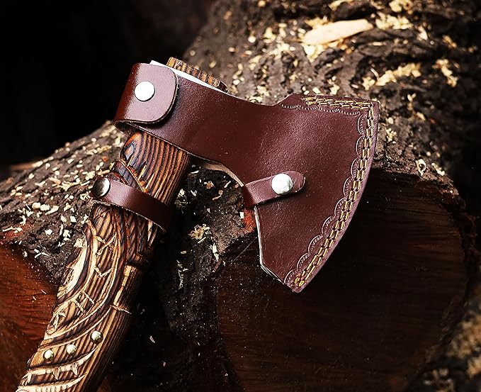 | Viking Axe,Hatchet,Throwing Axe,Hand Axe,Gift for him,Wood Working Tool,Viking Gifts for Men,Camping Hatchet,Tomahawk,Bearded Axe (WCA-014)