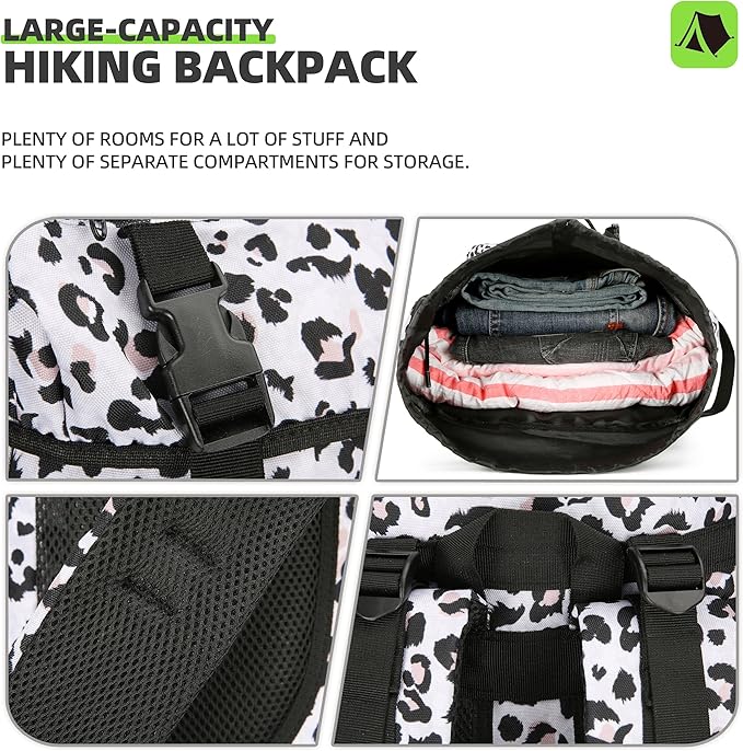 70L Camping Hiking Military Tactical Backpack Outdoor Water-Repellent Adjustable Sport Bags