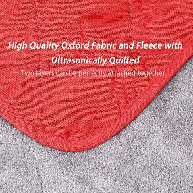 Waterproof Warm Fleece Outdoor Blanket Extra Large Lightweight Portable with Carry Bag for Stadium, Picnic, Camping, Beach, Dogs, Sofa
