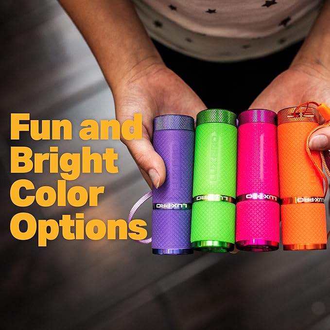 LUXPRO LP395 Gels Glow-in-the-Dark 9 LED Flashlight (LP395-6PK)……
