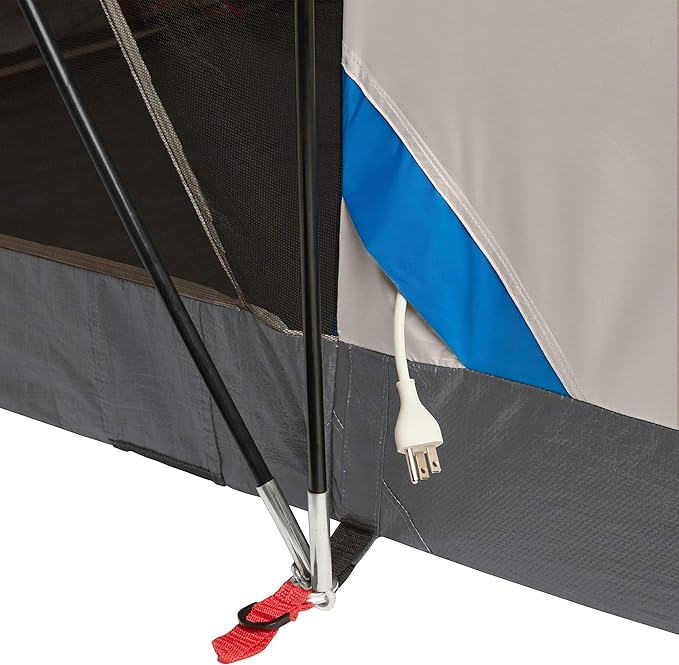 Coleman Cabin Camping Tent with Screened Porch, 4/6 Person Weatherproof Tent with Enclosed Screened Porch Option, Includes Rainfly, Carry Bag, Extra Storage, and 10 Minute Setup