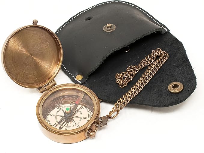 Engraved Brass Compass, Compass Gift for Teenage, Gift for him, Birthday, Baptism, Graduation, Confirmation, Love, Xmas Gift idea Sentimental, Graduation, Inspirational Gifts for Him/Her