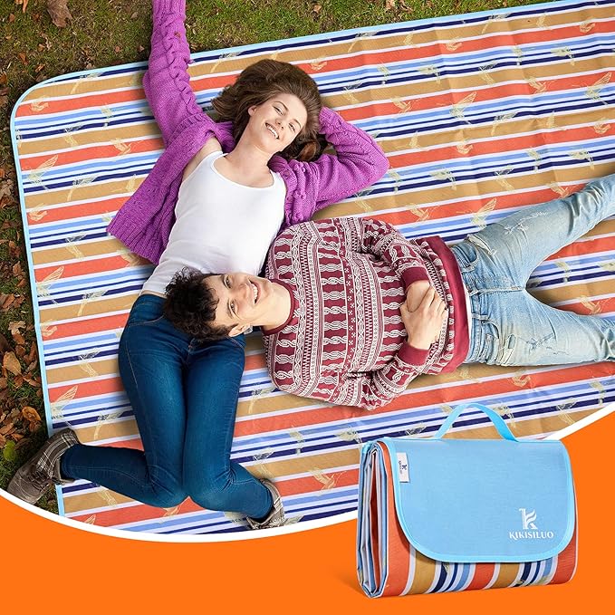 Waterproof Extra Large Picnic Blanket Outdoor Foldable Picnic Blanket Sandproof Beach Blanket for Park Camping Hiking