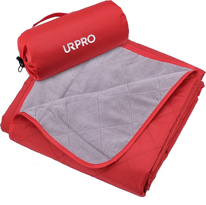 Waterproof Warm Fleece Outdoor Blanket Extra Large Lightweight Portable with Carry Bag for Stadium, Picnic, Camping, Beach, Dogs, Sofa