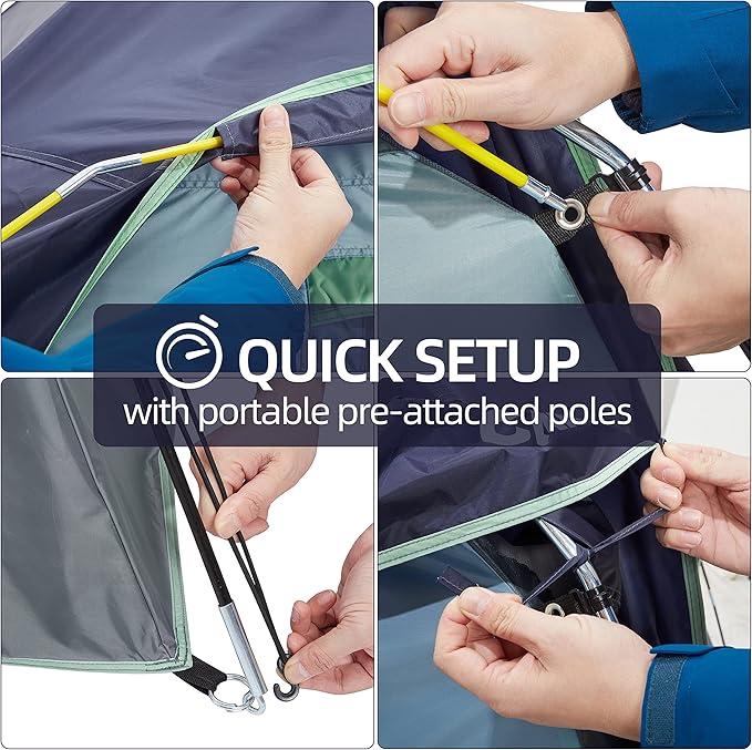 CAMEL CROWN Tents for Camping 4/8 Person Waterproof Quick Setup Folding Outdoor Backpacking Tents 4 People Family Hiking