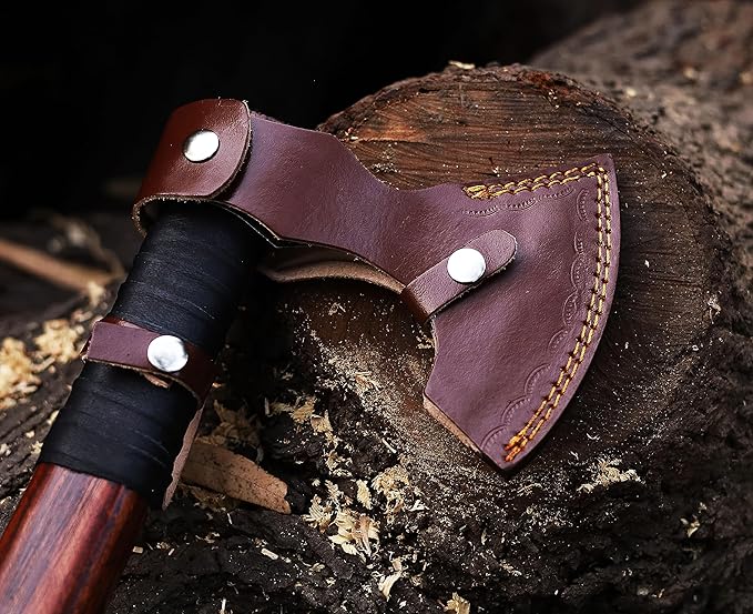 | Viking Axe,Hatchet,Throwing Axe,Hand Axe,Gift for him,Wood Working Tool,Viking Gifts for Men,Camping Hatchet,Tomahawk,Bearded Axe,Valentine Gift (WCA-017)
