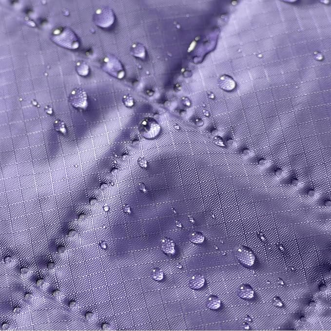 Mellowdy Easy-Carry Outdoor Blanket - Waterproof, Windproof, Warm, Utility Blanket for Camping, Picnic, Stadium, Beach, Gameday, Travel, Foldable with Carrying Bag (Lilac Purple,55x80 inch)